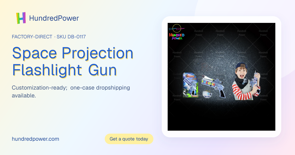 Space Projection Flashlight Gun | HundredPower
