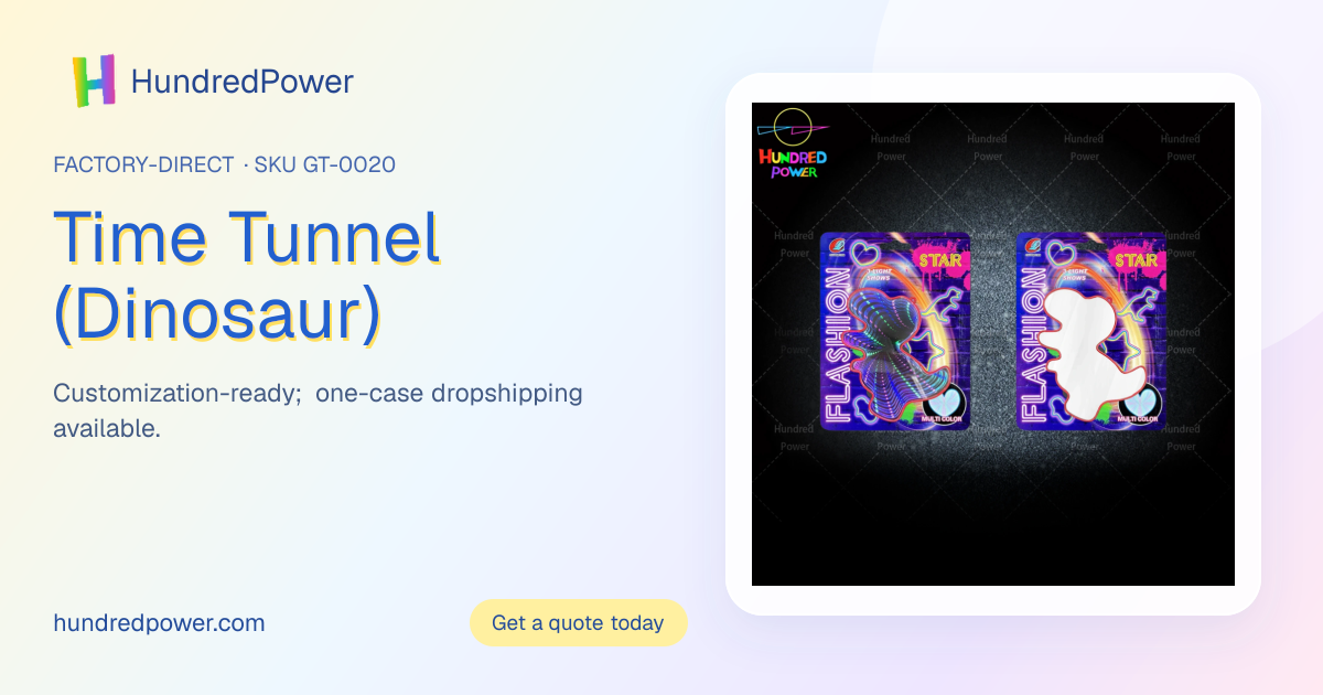 Time Tunnel (Dinosaur) · SKU GT-0020 · HundredPower